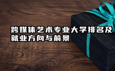 跨媒体艺术专业大学排名及就业方向与前景 2026跨媒体艺术专业大学排名推荐