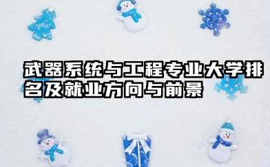 武器系统与工程专业大学排名及就业方向与前景 2026武器系统与工程专业大学推荐