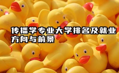 传播学专业大学排名及就业方向与前景 2026传播学专业大学排名推荐
