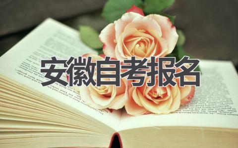 安徽自考报名时间 安徽报名流程详解