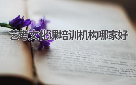 艺考文化课培训机构哪家好 如何挑选艺考文化课培训机构