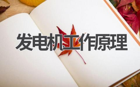 发电机工作原理 发电机的基本结构