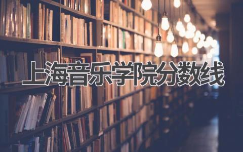 2023年上海音乐学院各省录取分数线