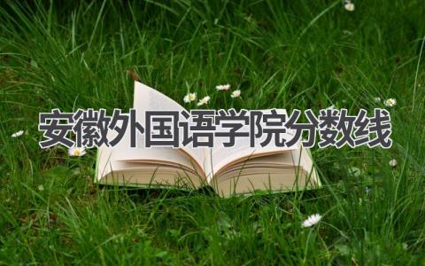 安徽外国语学院分数线本省录取情况 对于报考安徽外国语学院的建议