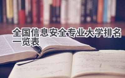 全国信息安全专业大学排名一览表