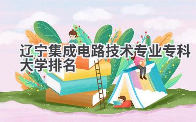 2024辽宁集成电路技术专业专科大学排名