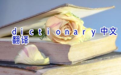 dictionary中文翻译