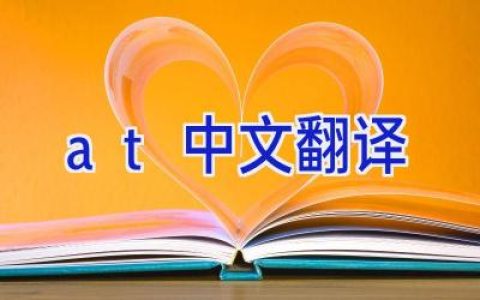 at中文翻译