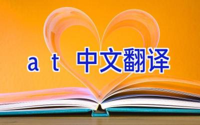 at中文翻译