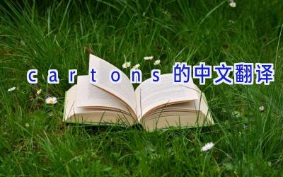 cartons的中文翻译
