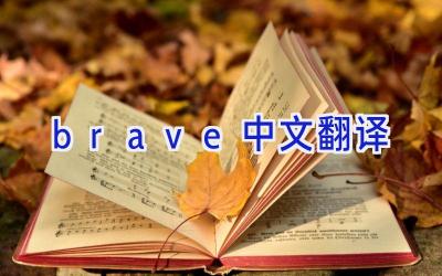 brave中文翻译