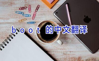 boot的中文翻译