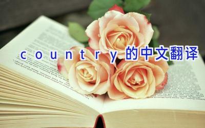 country的中文翻译