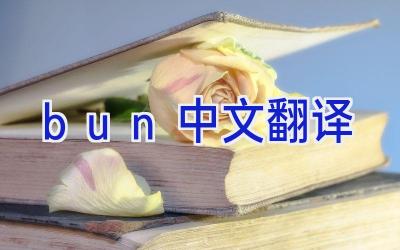 bun中文翻译