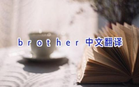 brother中文翻译