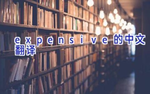 expensive的中文翻译