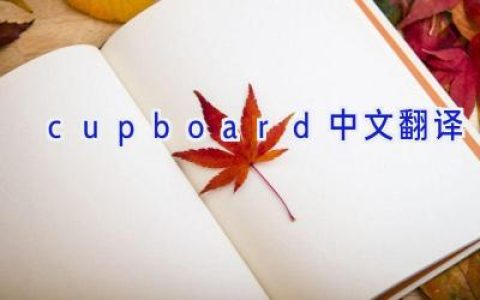 cupboard中文翻译