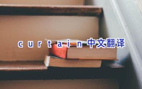 curtain中文翻译